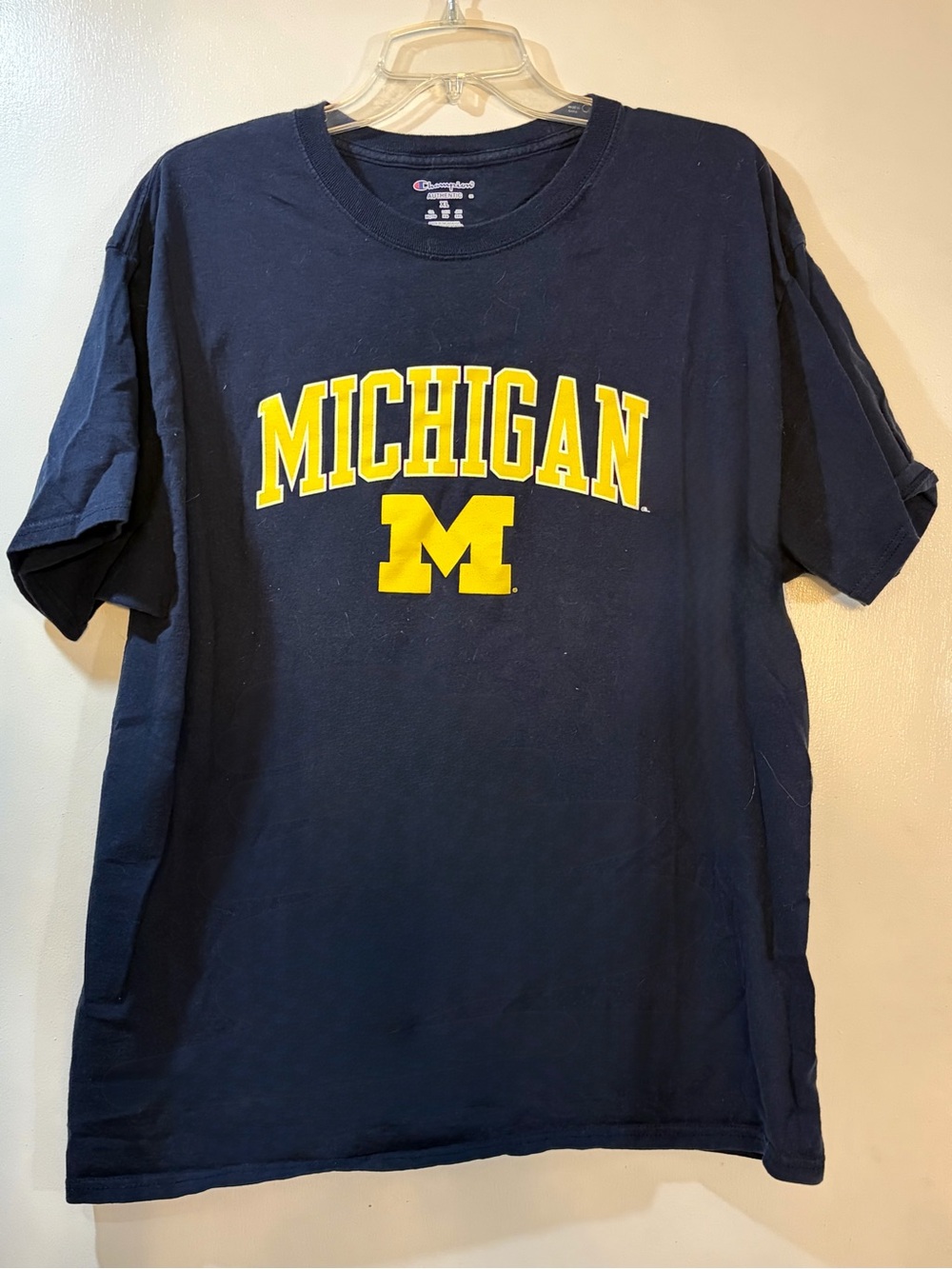 Champion Michigan Wolverines T-Shirt Mens Size XL